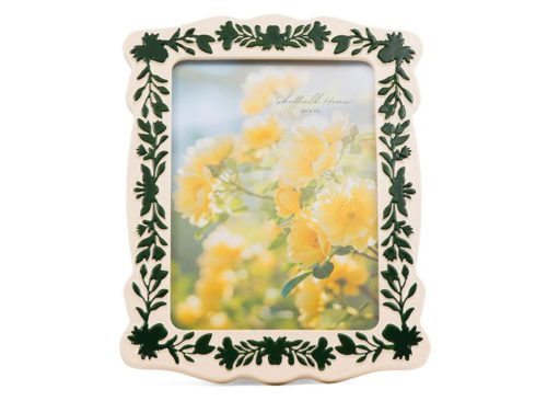 ENCHANTE 5x7 Floral Border Tabletop Picture Frame