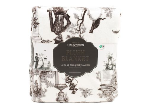 ENVOGUE Skeleton Toile Plush Blanket