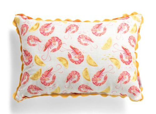ETTAVEE 14x20 Shrimp Lemons Indoor Outdoor Pillow