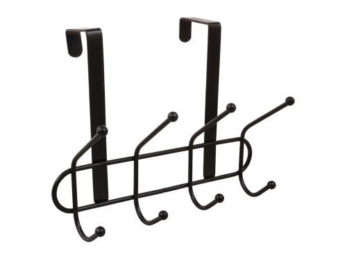 Essentials Black Over The Door Hooks