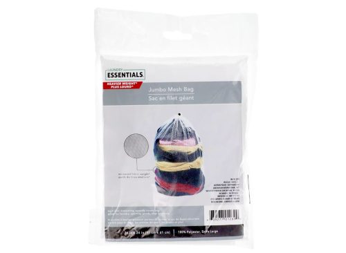 Essentials White Mesh Laundry Bags with Drawstrings