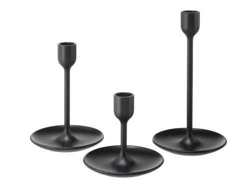 FULLTALIG Candlestick set of 3 black