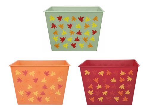 Fall-themed Decorative Storage Bin, Assorted Colors