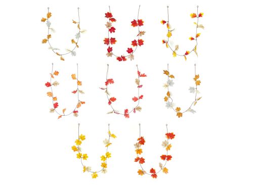 Floral Garden Artificial Maple or Oak Leaf Garland, 5-ft. Strands