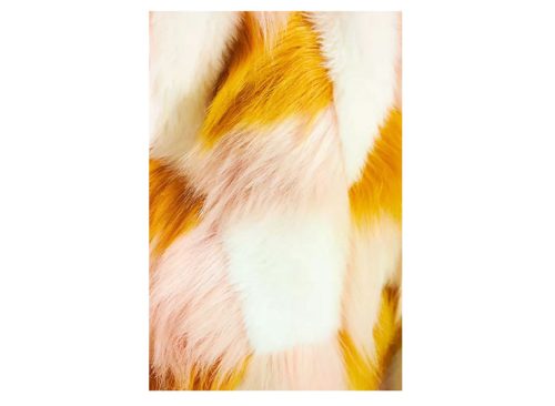 Geometric Pattern Faux Fur Throw Blanket