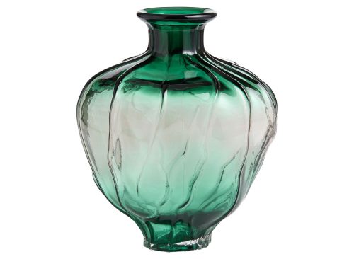 Glass Wavy Asymmetrical Vase