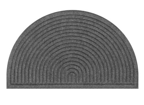 Gray Semi-circular Doormat