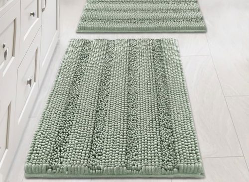 H.VERSAILTEX Sage Bathroom Rugs