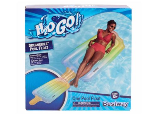 H2OGO! Dreamsicle Inflatable Pool Float, Popsicle Shape, 70 in x 29.5 in2 