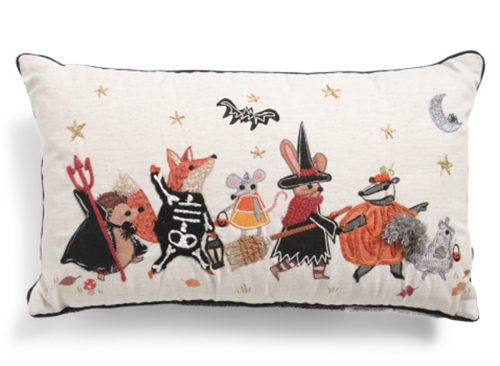 HUMANE WORLD FOR ANIMALS 14x24 Linen Blend Dressed Up Critters Pillow