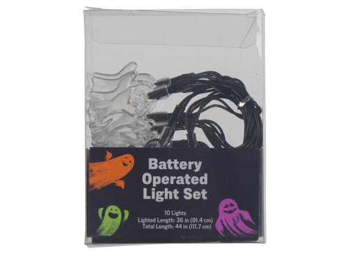Halloween Battery Operated Ghost Shaped String Light Set
