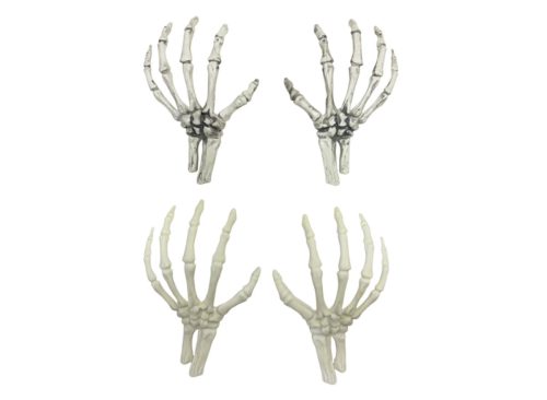 Halloween Human Skeleton Hand, Assorted Colors, 2-pc Pack