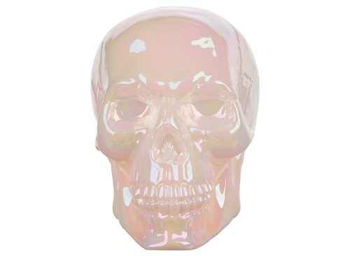 Halloween Iridescent Light-Up Skull Tabletop Décor
