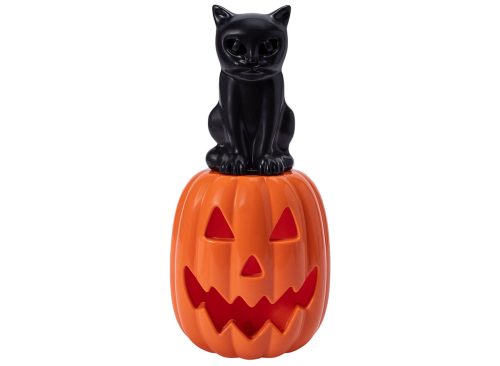 Halloween LED Cat Pumpkin Décor