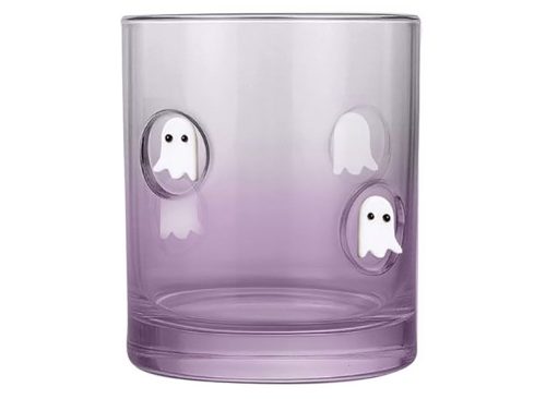 Halloween Purple Glass Tumbler