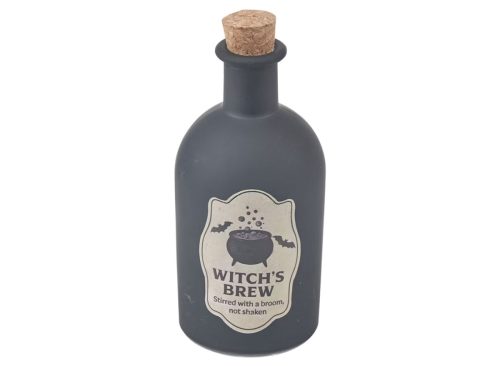 Halloween Small Glass Potion Bottle Décor, 4 Assorted Designs
