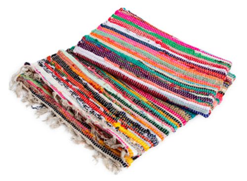 Handwoven Multicolor Chindi Rug
