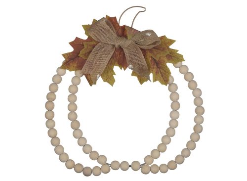 Harvest Beaded Pumpkin Wall Decor
