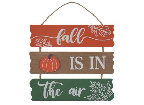Harvest Fall Is In The Air 3 Panel Wall Hanging Décor
