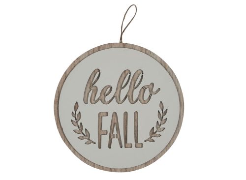Harvest Hello Fall Word Sign Wall Decor