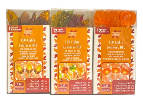 Harvest Leaves LED Lights, 3-ft. Strands 