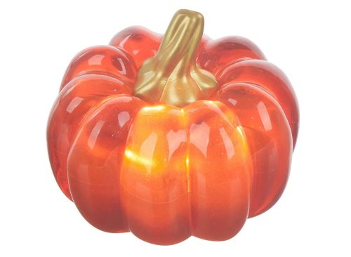 Harvest Orange Tabletop LED Light Up Pumpkin Décor
