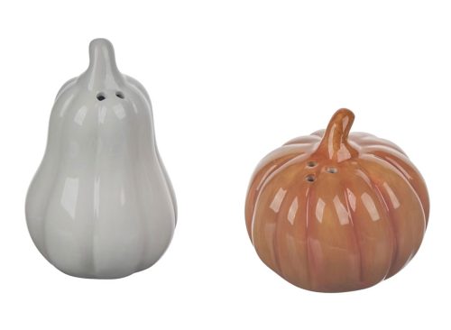 Harvest Pumpkin Shaped Salt and Pepper Shaker Set