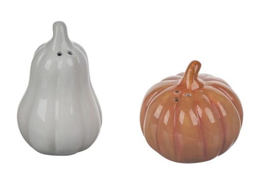 Harvest Pumpkin Shaped Salt and Pepper Shaker Set