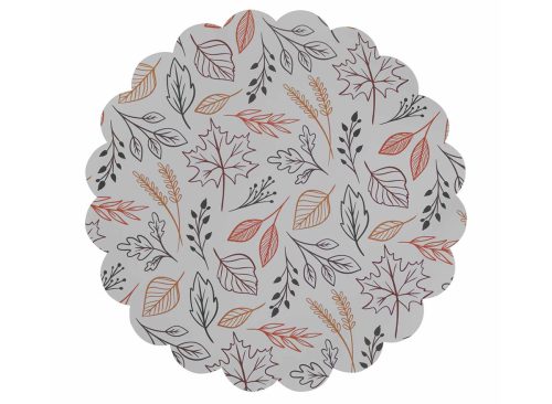Harvest Scalloped Leaf Printed Placemat