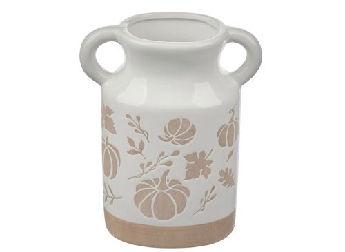 Harvest Tabletop White Ceramic Milk Jug Pitcher Décor