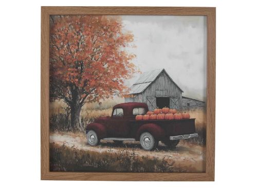 Harvest Truck Square Wall Canvas Décor