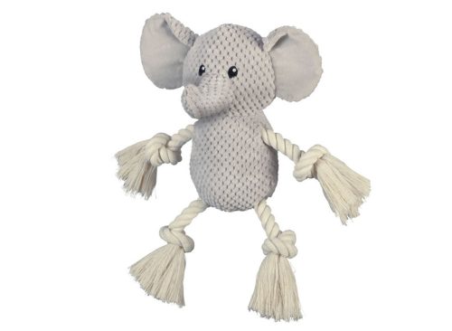 Heart To Tail Plush Knotted Rope Toy Assort., Elephant