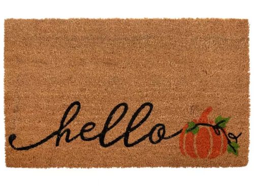 Hello Pumpkin Coir Doormat