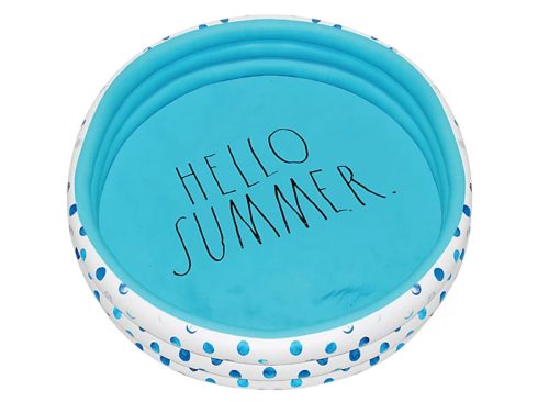 Hello Summer Aqua Poka Dots -46 in. Mini Pool