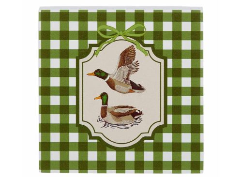Holly Williams Fall Green Gingham Duck Block Décor