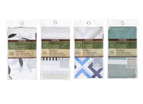 Home Collection Stylish Printed Shower Curtains