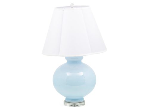JAMIE YOUNG 28in Glass Table Lamp With Shaped Shade