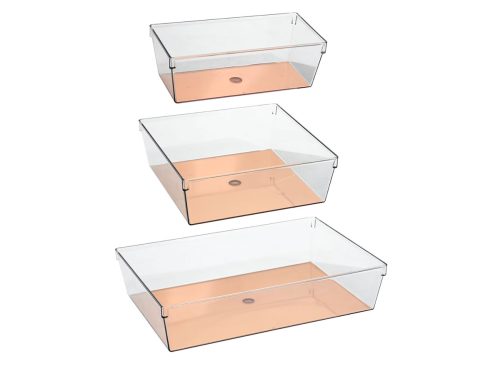 Jot Acrylic Rose Gold Organizers