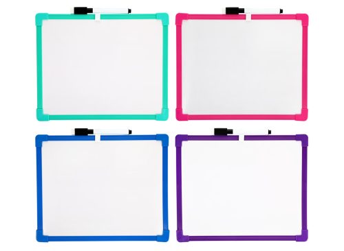 Jot Dry Erase Boards with Colorful Borders and Dry-Erase Markers