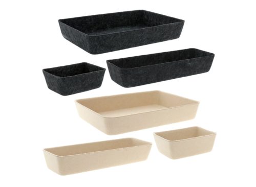 Jot Felt Desk Trays, Assorted Colors