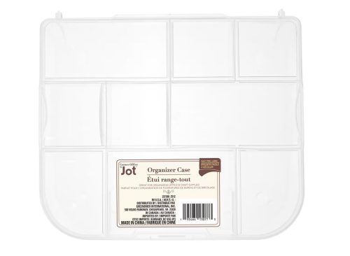 Jot Plastic 9-Compartment Organizer Case