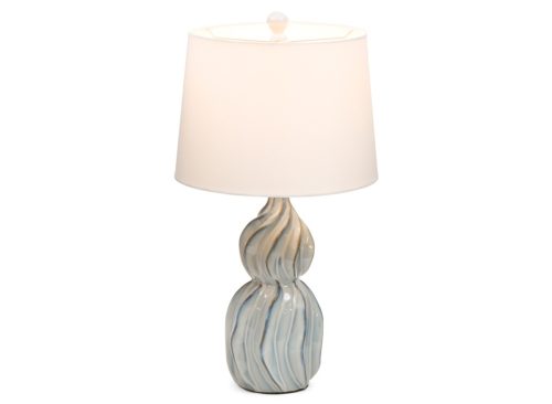 KARMA HOME 24.5in Ceramic Reactive Wave Table Lamp