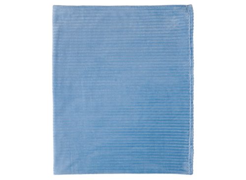 KIRKTON HOUSE Blue Ribbed Plush Throw Tween