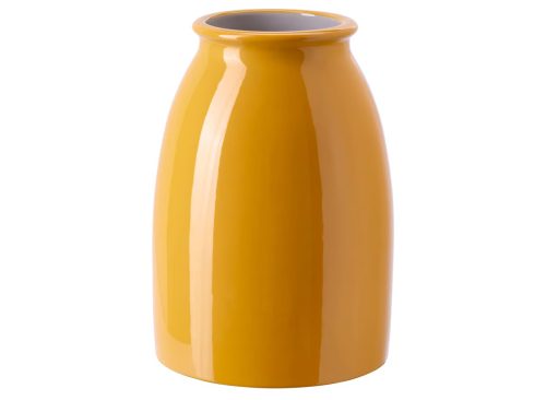 KOPPARBJÖRK Vase bright yellow