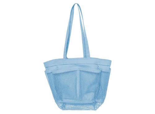 Kenney Portable 7-Pocket Mesh Shower Tote, Blue