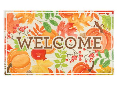 Kirkton House 18x30 Deluxe Harvest Doo, Welcome Leaves