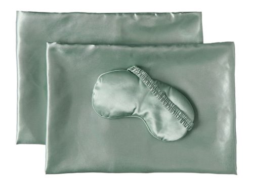 Kirkton House 2PK Satin Pillowcase and Eye mask