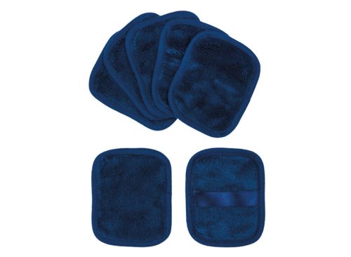 Kirkton House 7Pc Makeup Removing Cloth Se, Navy Solid