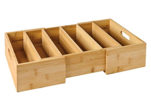 Kirkton House Extendable Bamboo Lid Organizer
