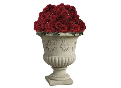 Kirkton House Faux Floral Drop-In Mum, Burgundy
